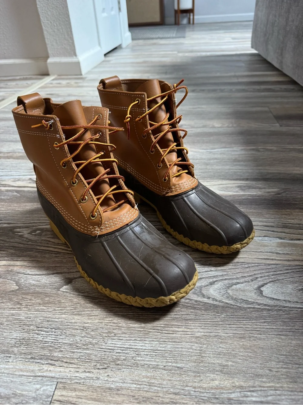 L.L. Bean Men’s Two-Tone Brown Duck Boots